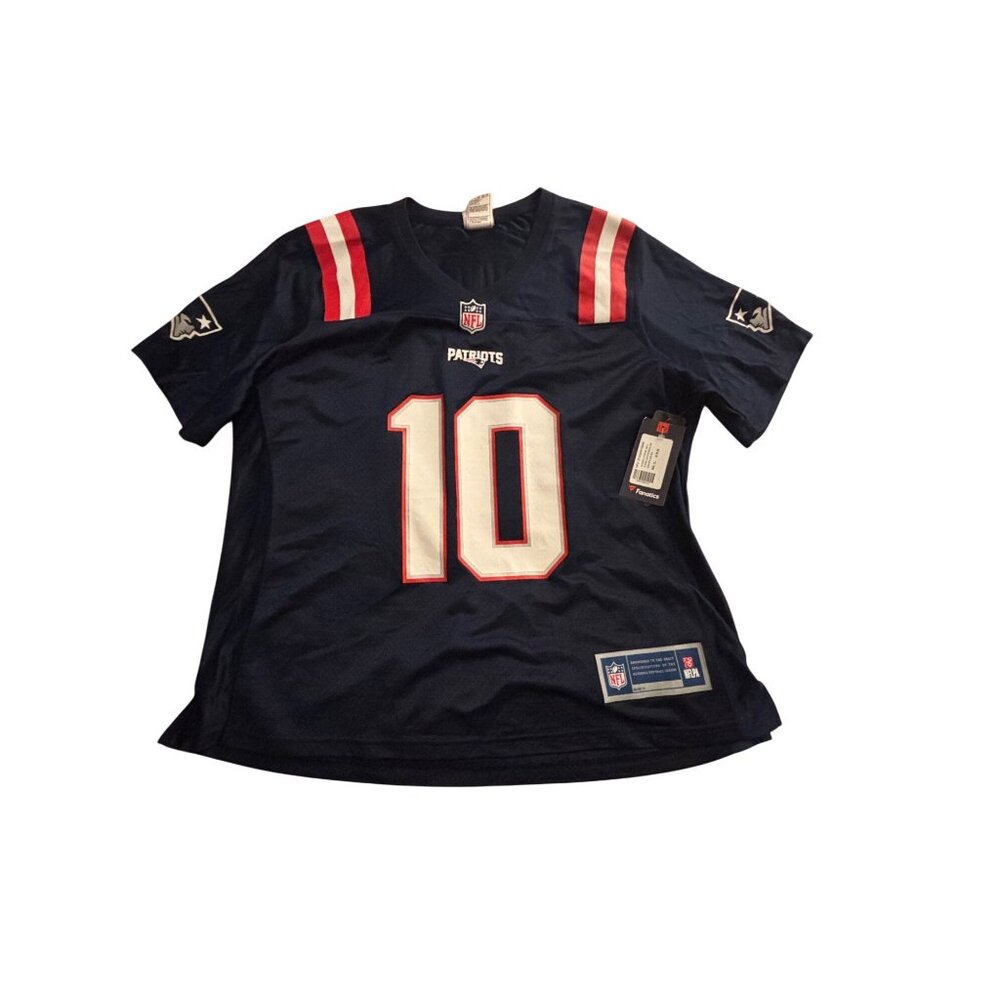 Mac Jones New England Patriots NFL Fanatics Navy Blue Jersey